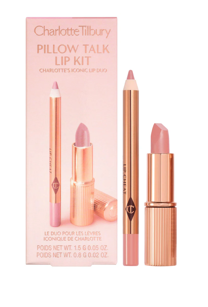 Charlotte Tilbury Mini Pillow Talk Lipstick & Liner Set | Pillow Talk Fair - cool pink nude