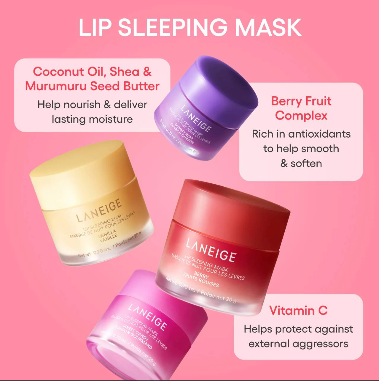 LANEIGE - Lip Sleeping Mask | Peach Iced Tea
