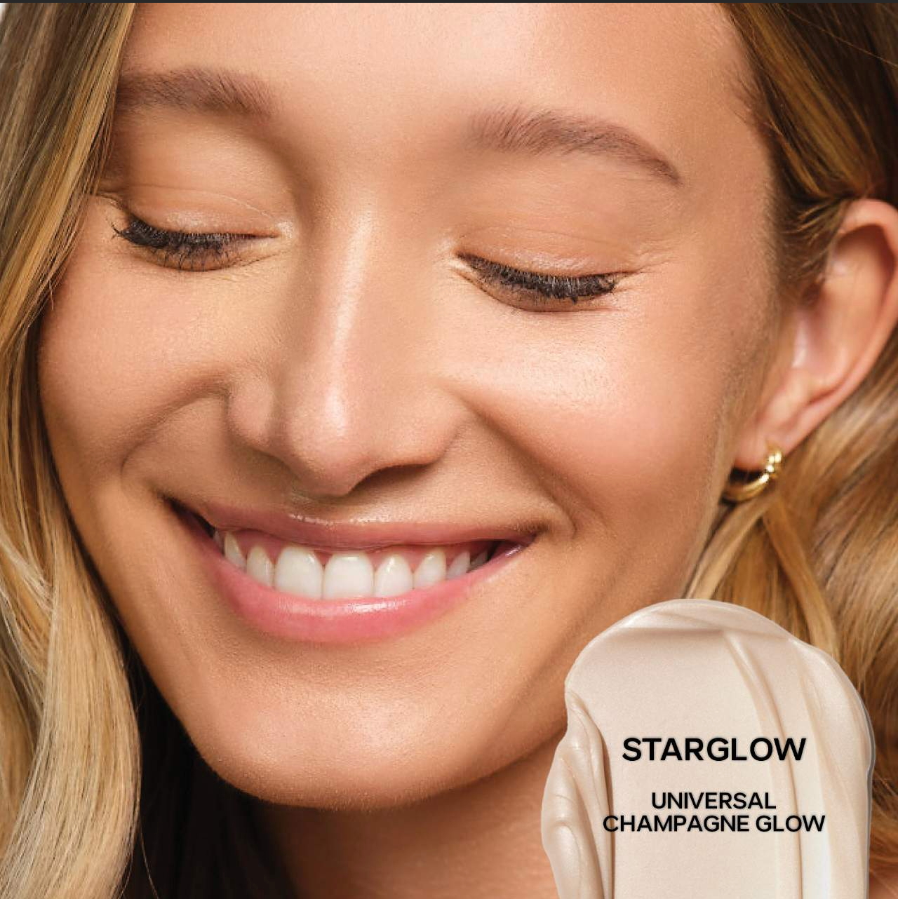 Saie Glowy Super Gel Lightweight Dewy Multipurpose Illuminator | Starglow - universal champagne