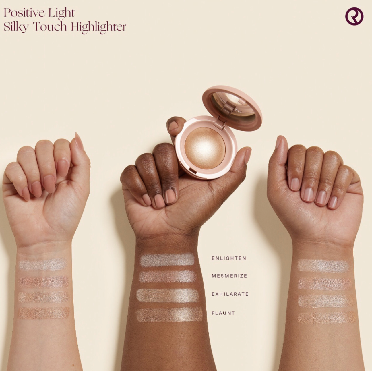 Rare Beauty - Positive Light Silky Touch Highlighter | Exhilarate - champagne gold