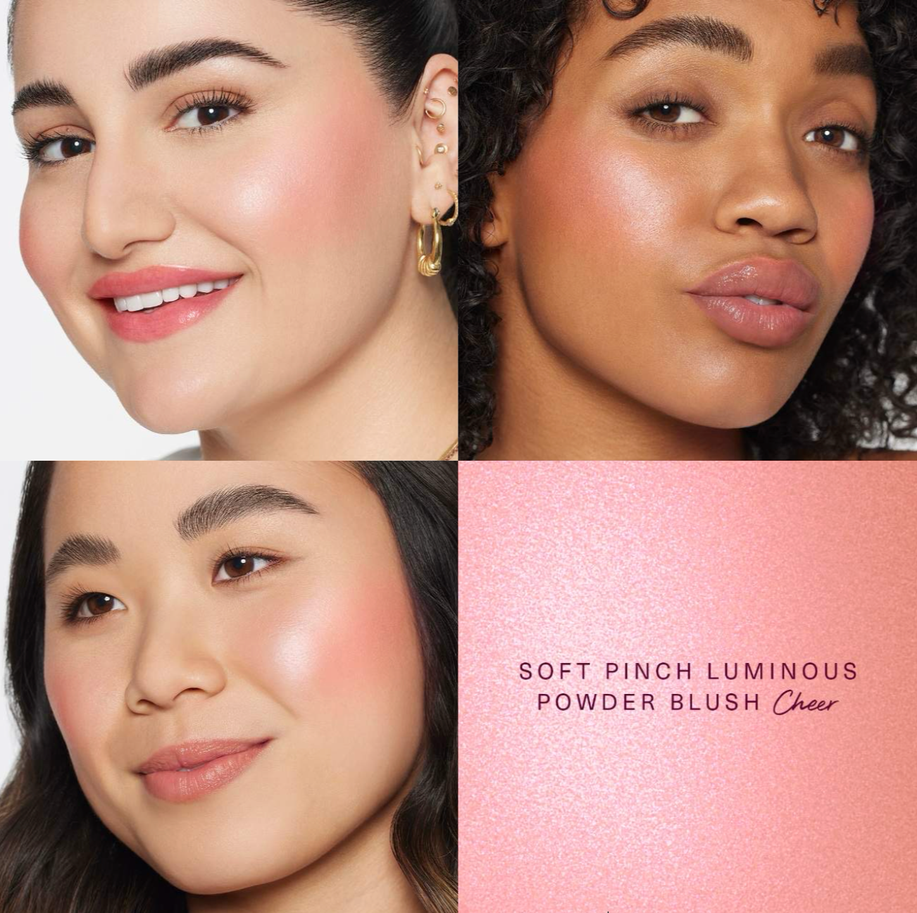 Rare Beauty - Soft Pinch Luminous Powder Blush | Cheer (Selena's custom shade) - light warm pink