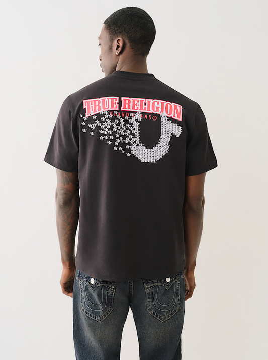 TRUE RELIGION - MINI BUDDHA HORSESHOE TEE