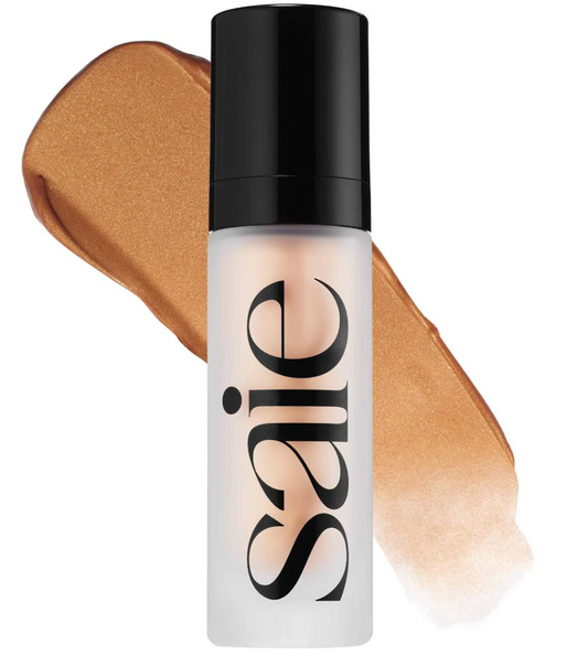 Saie Glowy Super Gel Lightweight Dewy Multipurpose Illuminator | Sunglow - warm golden bronze
