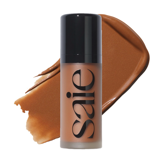 Saie - Dew Bronze Soft-Focus Liquid Bronzer | Swim - light-medium to tan with neutral undertones