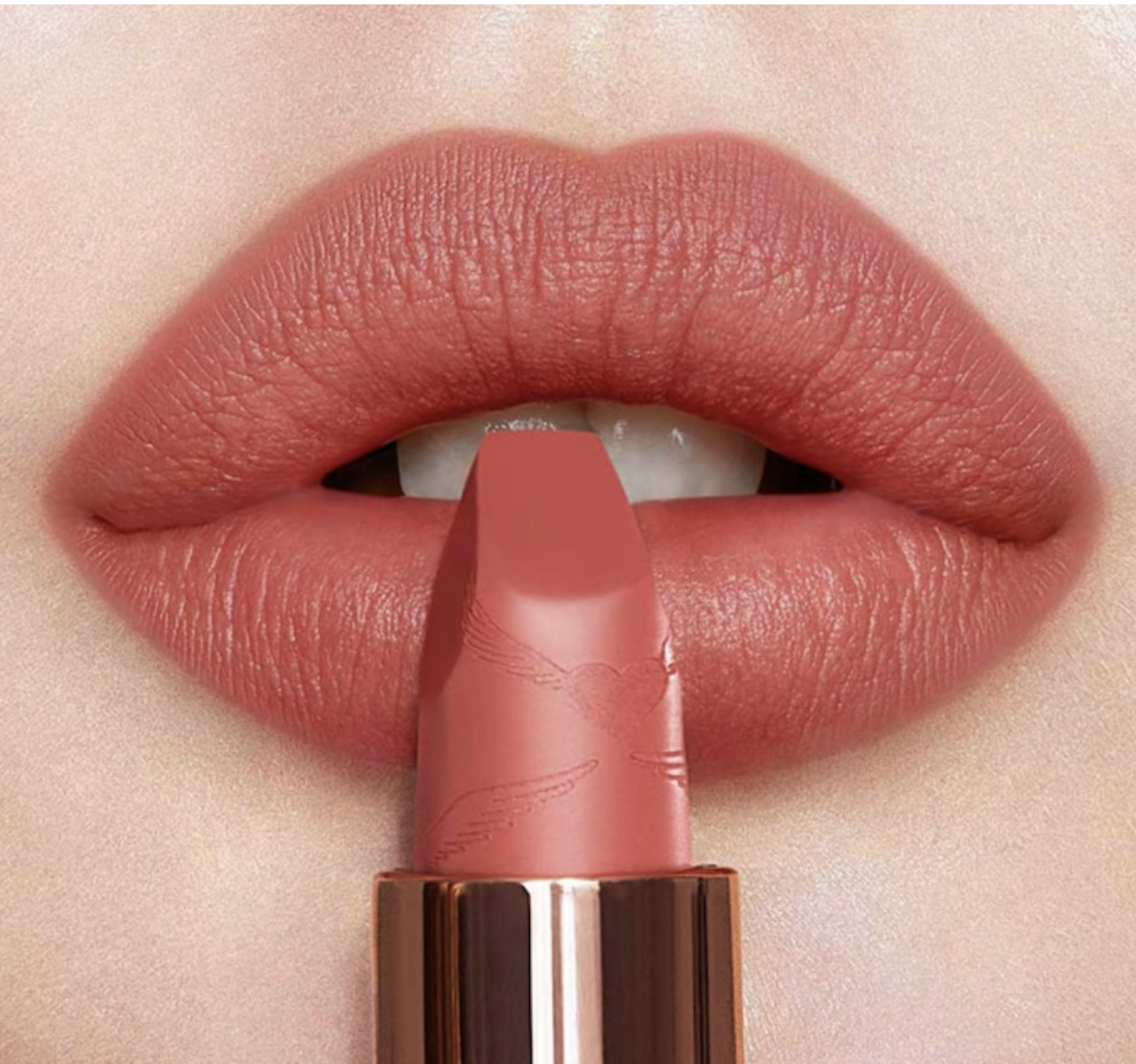 Charlotte Tilbury Matte Revolution Hydrating Lipstick | Mrs. Kisses - golden peach